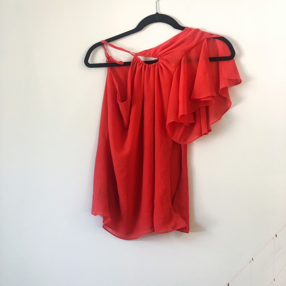 Bebe asymmetrical blouse